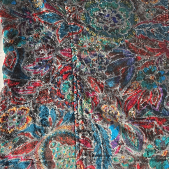 Chico's Colorful Floral Button Blazer Jacket Size:2 - Picture 7 of 11